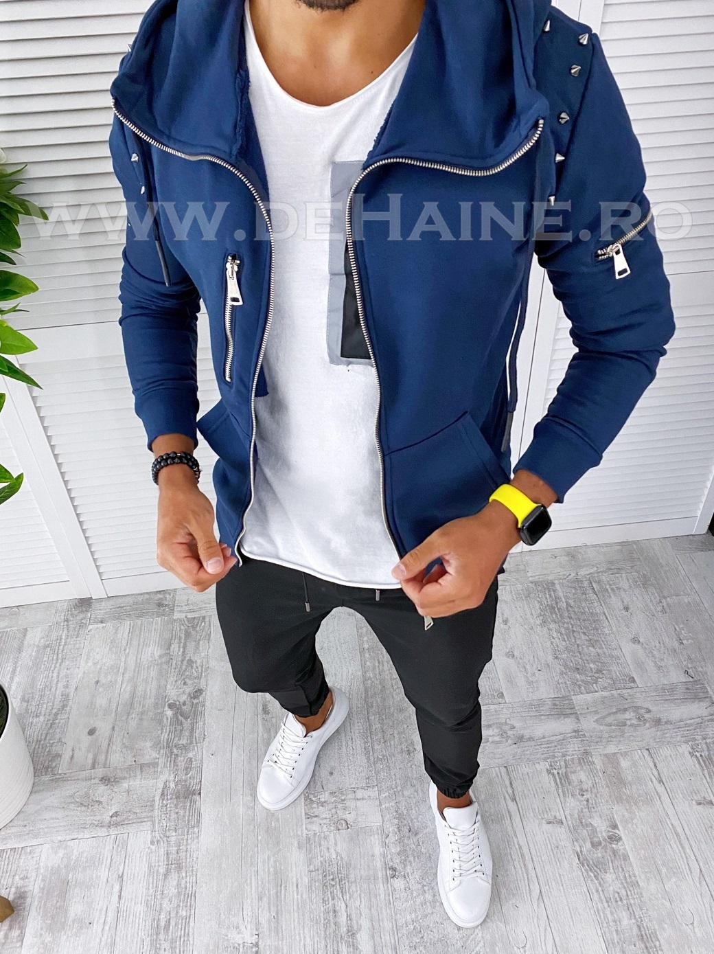 Hanorac barbati bleumarin slim fit 2650 14-4